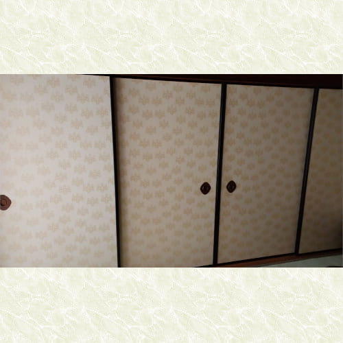 襖 京からかみ 五三桐紋