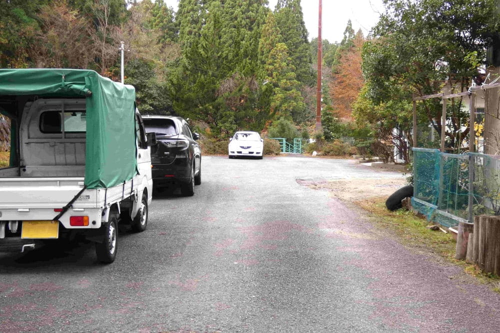 店前の駐車スペース